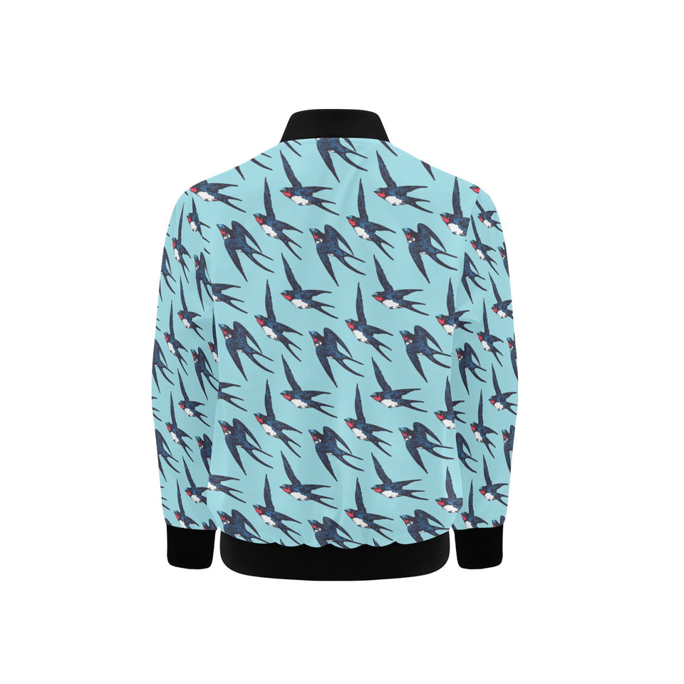 Swallow Pattern Print Design 01 Kids' Boys' Girls' Bomber Jacket