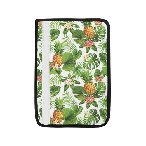 Pineapple Flower Leaves Pattern Car Seat Belt Cover