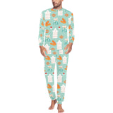 Windmill Pattern Theme Men's All Over Print Pajama