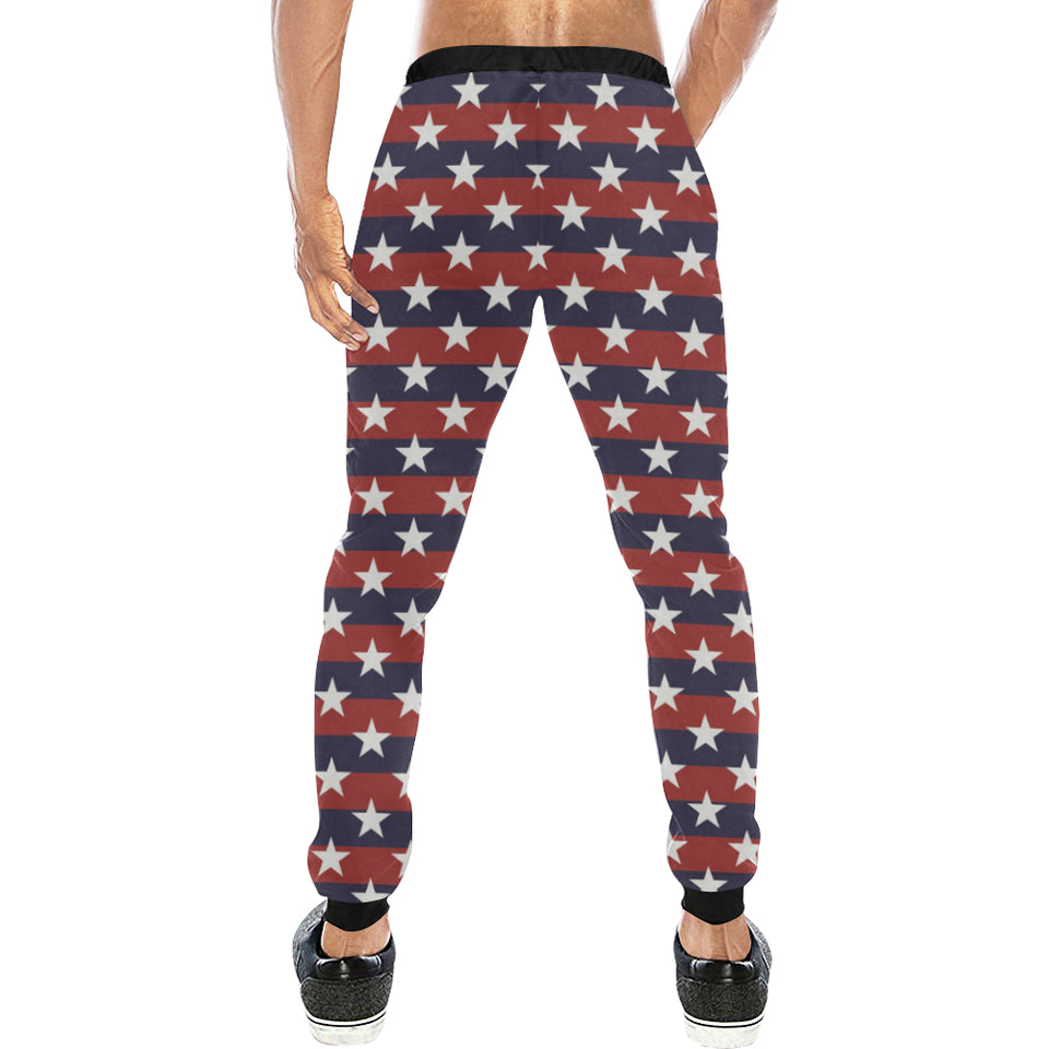 USA Star Pattern Background Unisex Casual Sweatpants