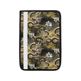 Gold Dragon Pattern Car Seat Belt Cover