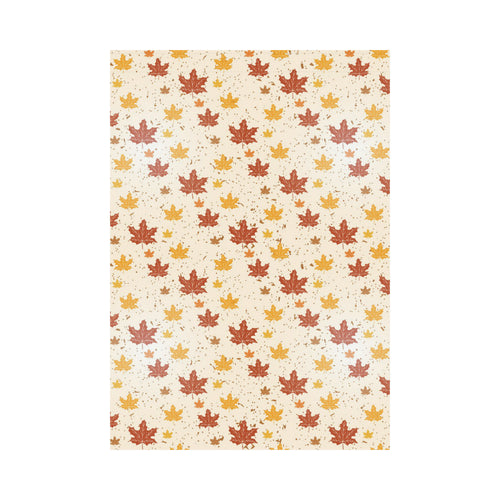 Red and Orange Maple Leaves Pattern House Flag Garden Flag