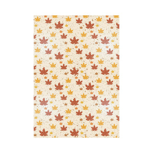 Red and Orange Maple Leaves Pattern House Flag Garden Flag