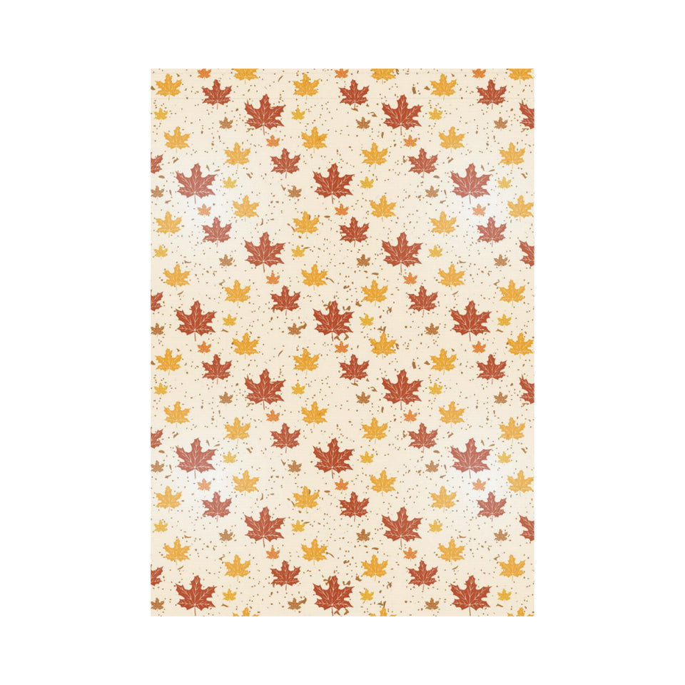 Red and Orange Maple Leaves Pattern House Flag Garden Flag