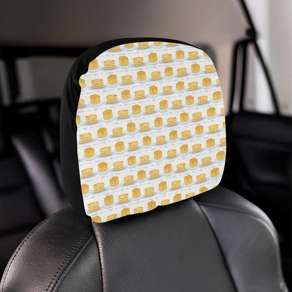 Pancake Pattern Print Design 01 Car Headrest Cover