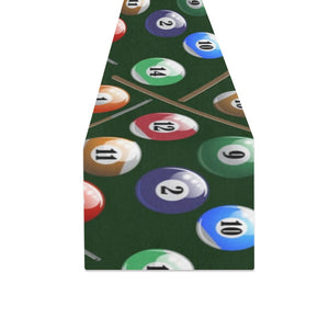 Billiard Ball Pattern Print Design 03 Table Runner