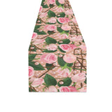 Rose Pattern Print Design 04 Table Runner