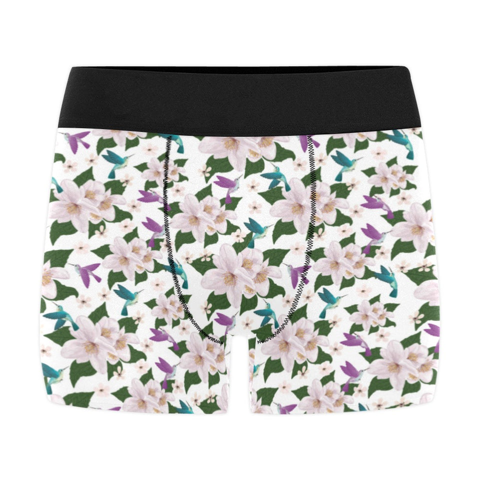 Hummingbird Pattern Print Design 01 Men's All Over Print Boxer Briefs Men's Underwear