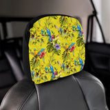 Colorful Parrot Pattern Car Headrest Cover