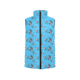 Pigeon Pattern Print Design 05 Women's Padded Vest