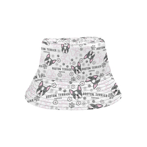 Boston Terrier Pattern Unisex Bucket Hat