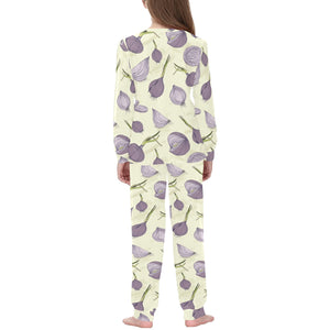 Onion Pattern Set Kids' Boys' Girls' All Over Print Pajama Set