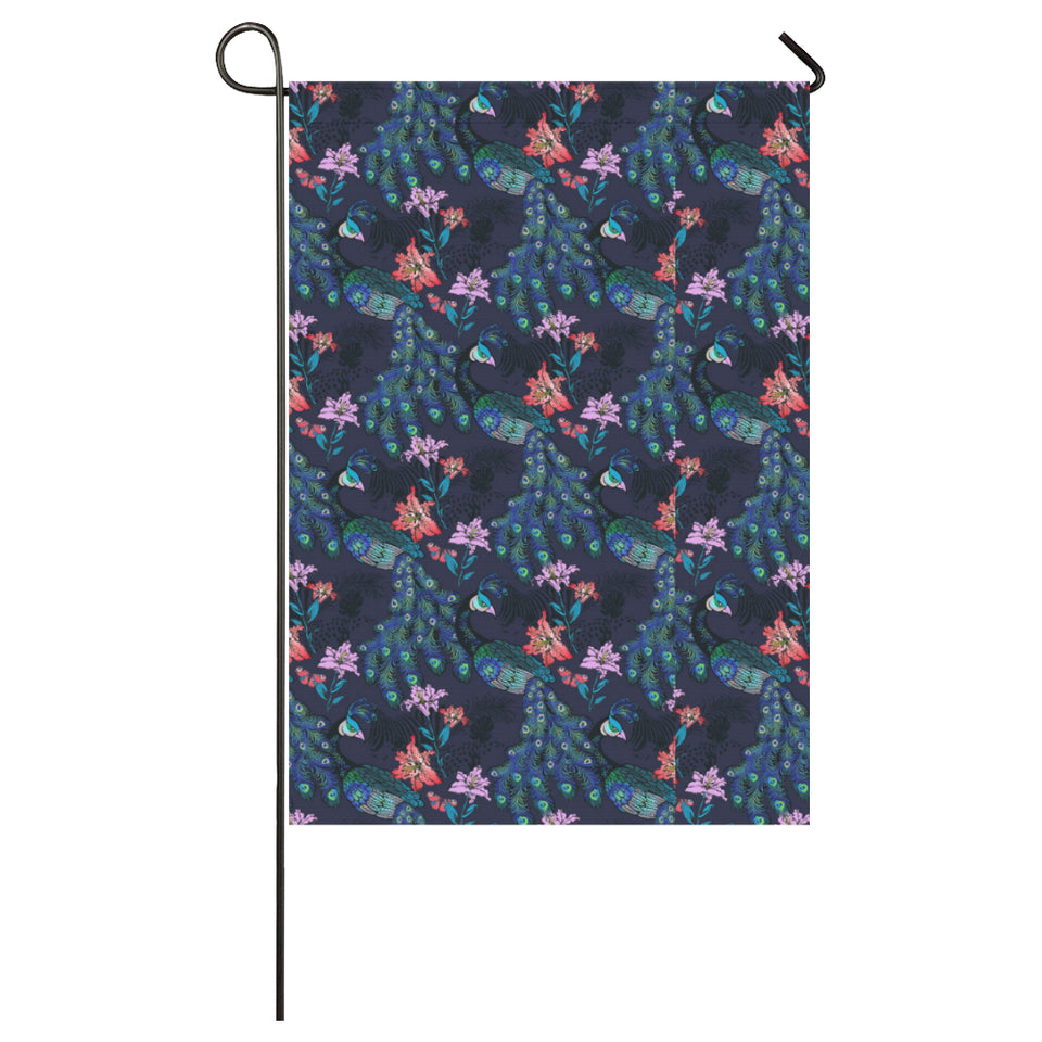 Peacock Feather Pattern House Flag Garden Flag