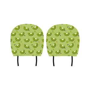 Kiwi Pattern Background Car Headrest Cover