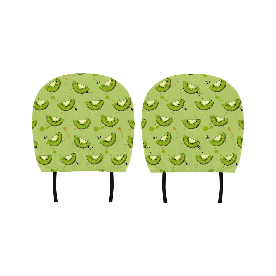 Kiwi Pattern Background Car Headrest Cover