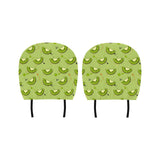 Kiwi Pattern Background Car Headrest Cover