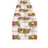 Hamburger Pattern Print Design 03 Table Runner