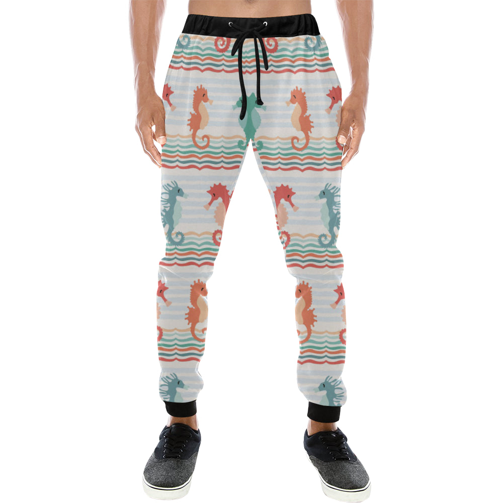 Seahorse Pattern Theme Unisex Casual Sweatpants