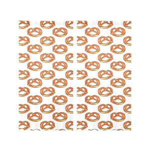 Pretzels Pattern Print Design 03 Gauze Curtain