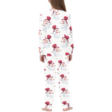 Cute Snowman Pattern Kids' Boys' Girls' All Over Print Pajama Set