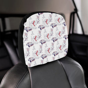 Goat Car Pattern Car Headrest Cover