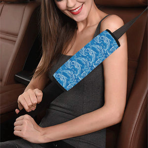 Dolphin Tribal Blue Pattern Car Seat Belt Cover