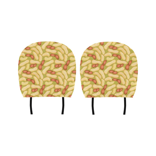 Peanut Pattern Theme Car Headrest Cover