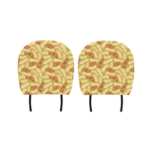 Peanut Pattern Theme Car Headrest Cover