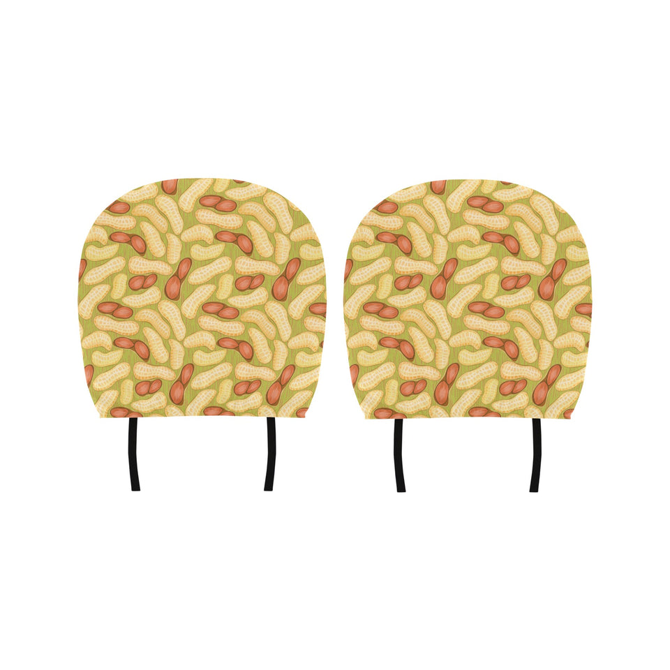 Peanut Pattern Theme Car Headrest Cover