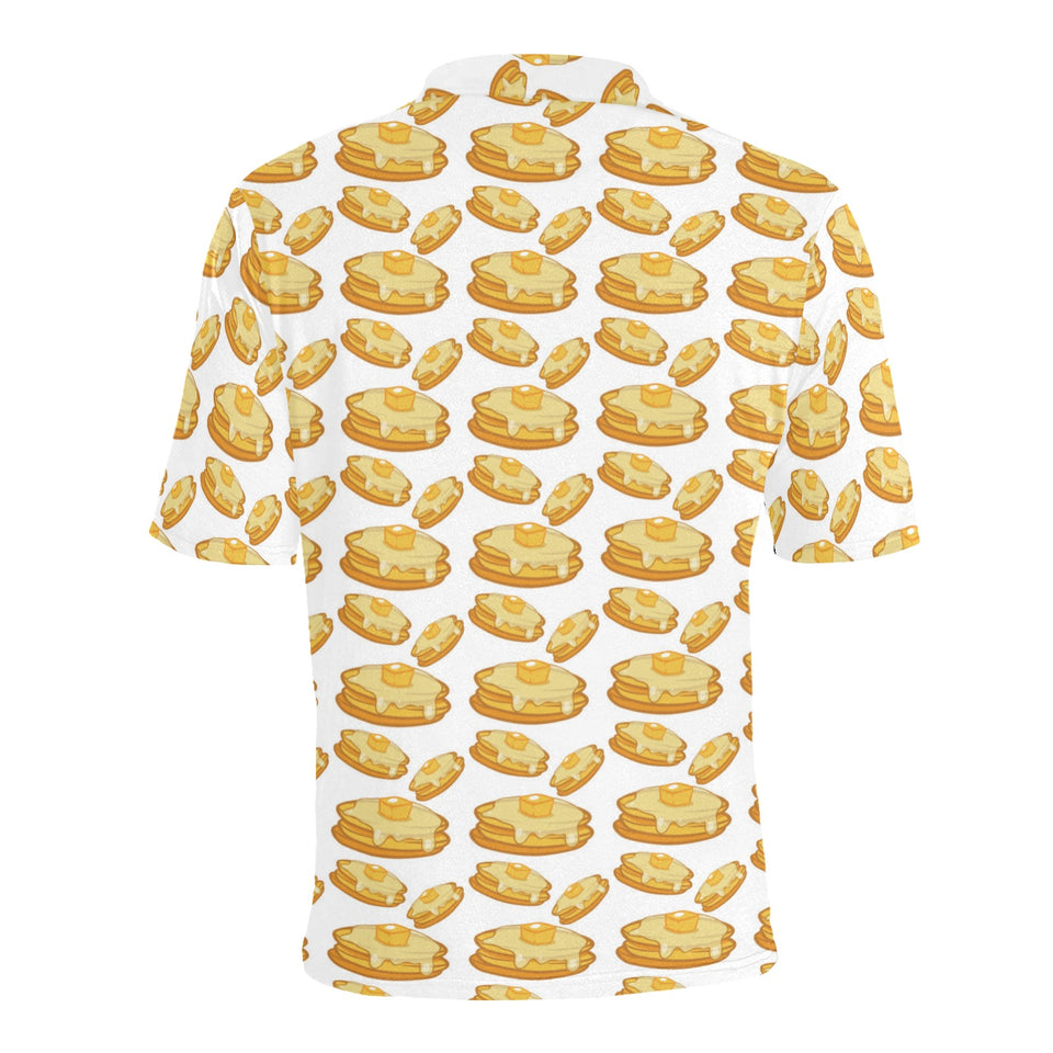 Pancake Pattern Print Design 05 Men's All Over Print Polo Shirt