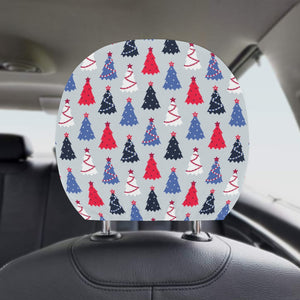 Christmas Tree Star Pattern Car Headrest Cover