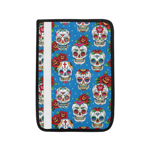 Suger Skull Rose Pattern Car Seat Belt Cover