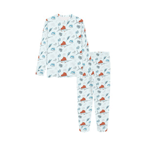 Swordfish Pattern Print Design 03 Kids' Boys' Girls' All Over Print Pajama Set