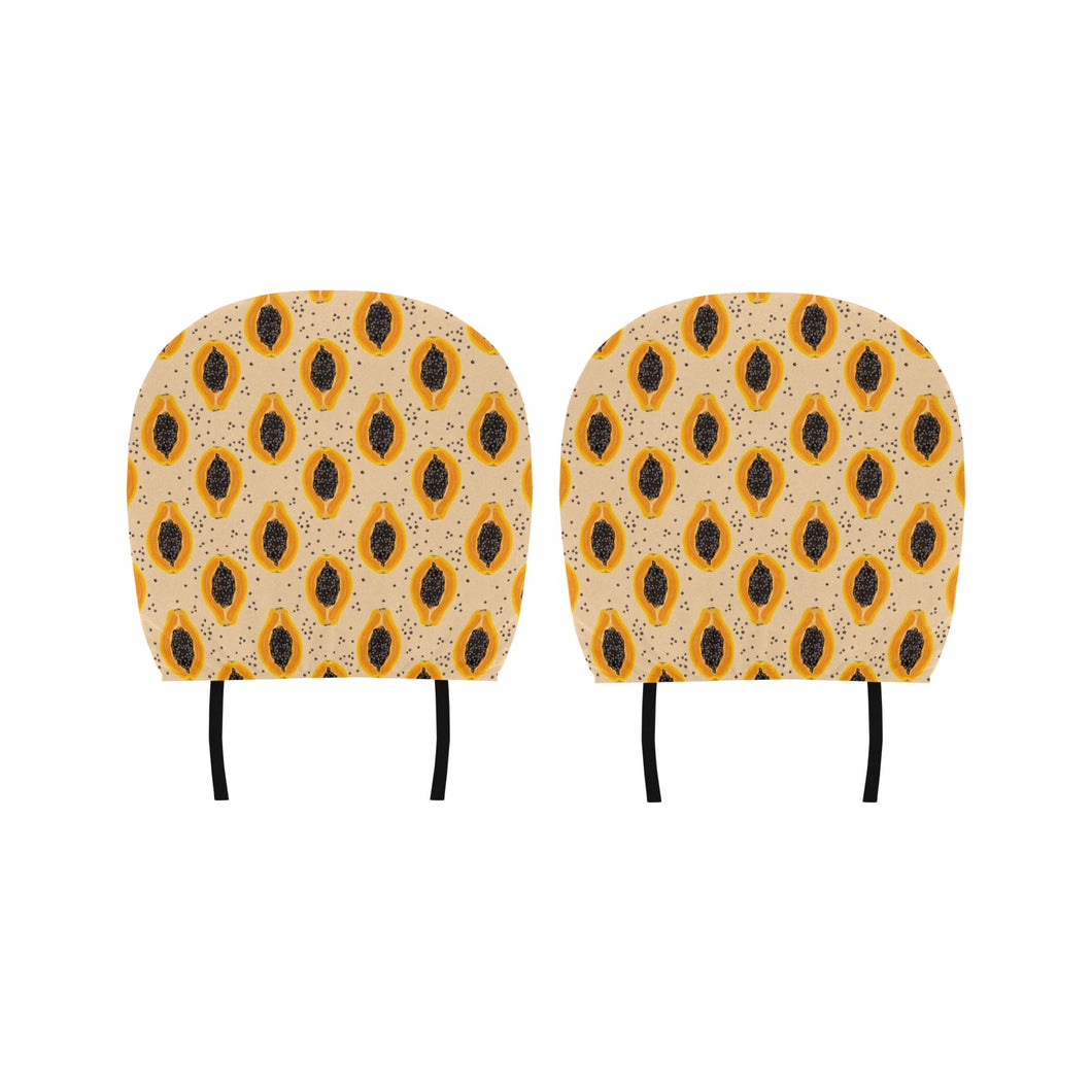 Papaya Pattern Car Headrest Cover