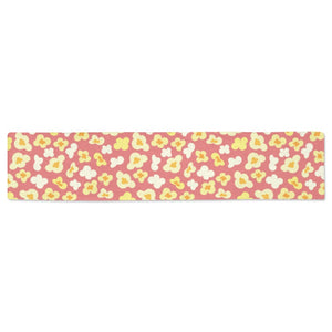 Popcorn Pattern Print Design 01 Table Runner