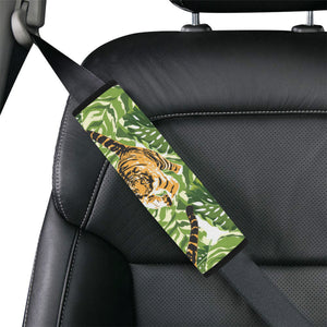 Bengal Tiger Pattern leaves Car Seat Belt Cover