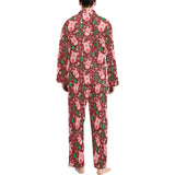 Pig Pattern Print Design 01 Men's Long Pajama Set