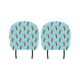 Otter Heart Pattern Car Headrest Cover