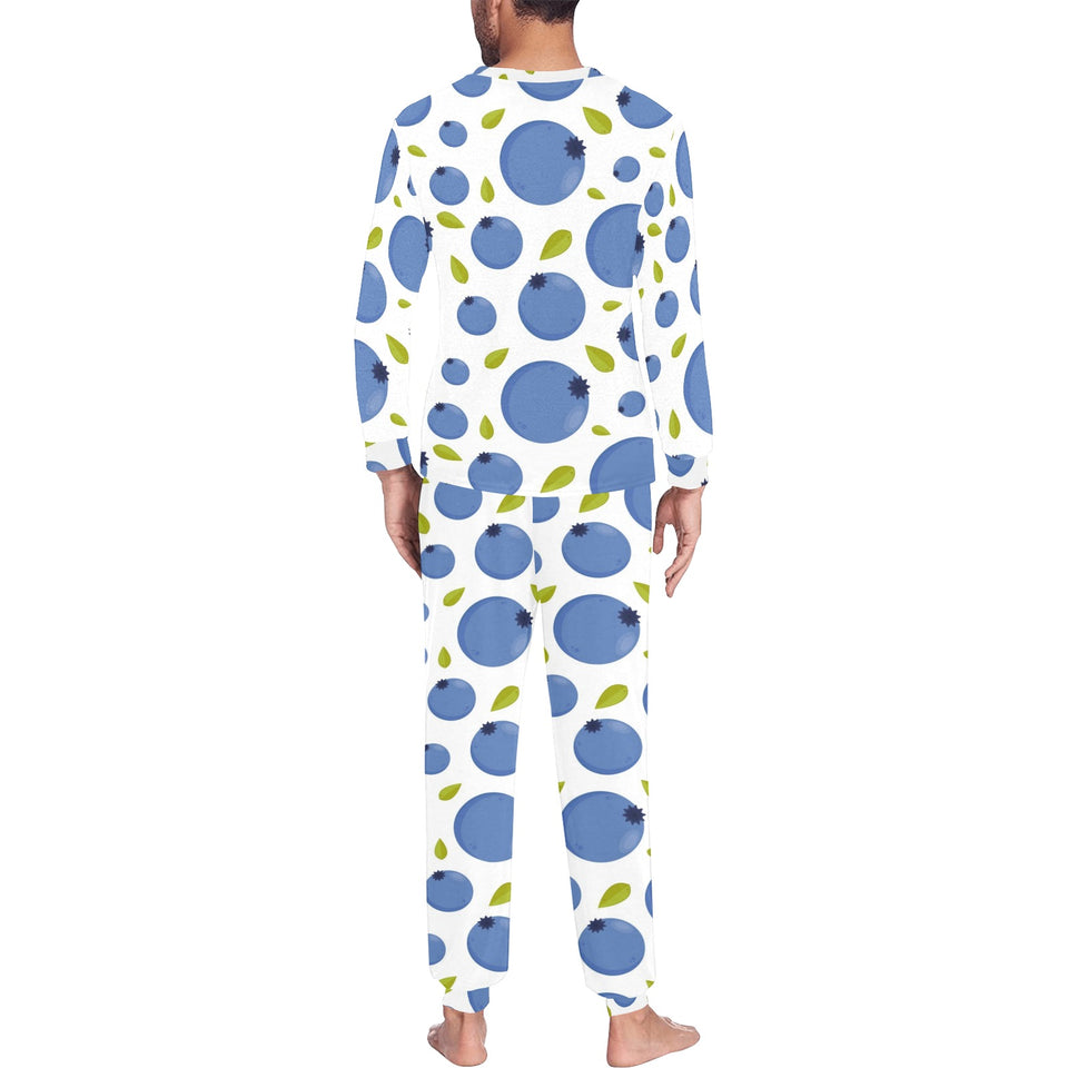 Blueberry Pattern Men's All Over Print Pajama