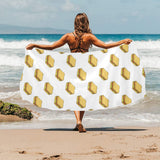 Sandwich Pattern Print Design 04 Beach Towel