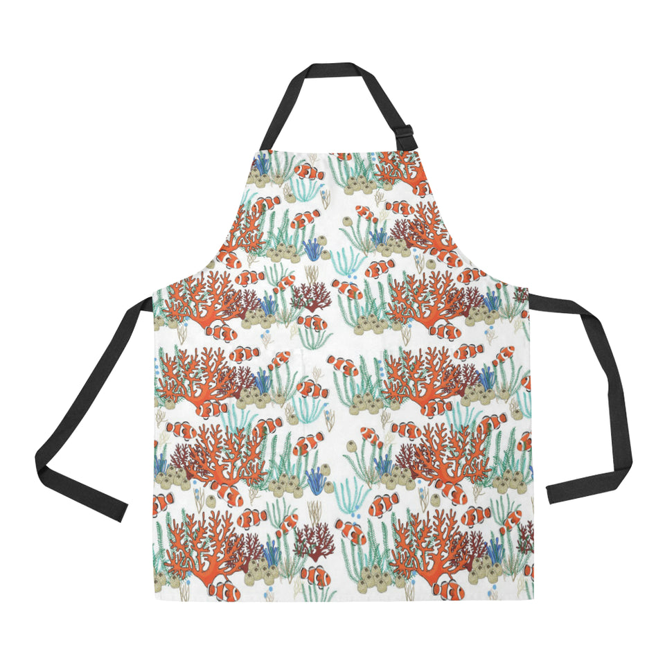 Clown Fish Pattern Print Design 04 Adjustable Apron