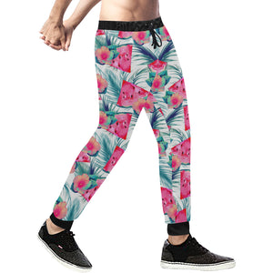 Watermelon Flower Pattern Unisex Casual Sweatpants