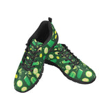 Cucumber Pattern Background Men's Sneakers Black