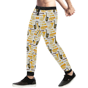 Saxophone Theme Pattern Unisex Casual Sweatpants