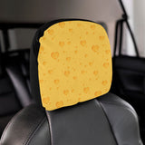 Cheese Heart Texture Pattern Car Headrest Cover