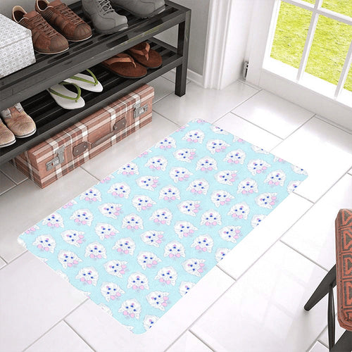 Yorkshire Terrier Pattern Print Design 01 Doormat