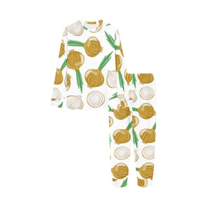 Onion Pattern Background Kids' Boys' Girls' All Over Print Pajama Set