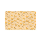 Golden Retriever Pattern Print Design 04 Doormat