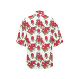 Rose Pattern Print Design 05 Women's All Over Print Hawaiian Shirt