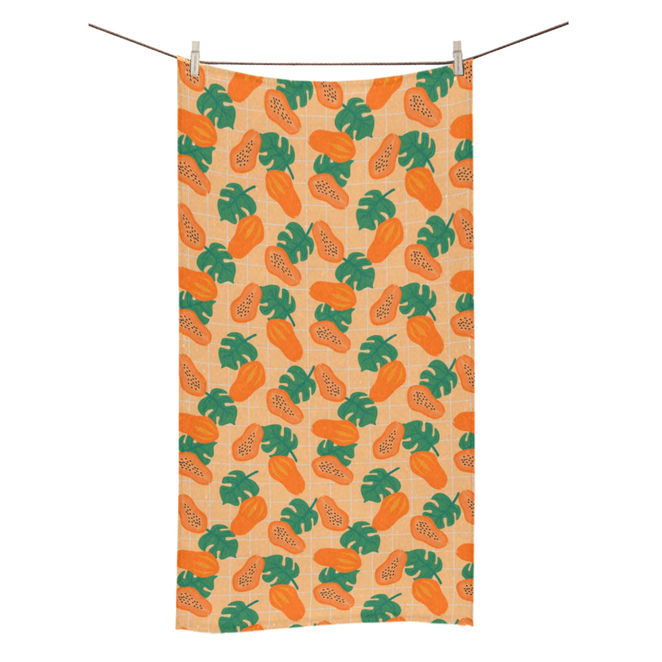 Papaya Leaves Pattern Bath Towel
